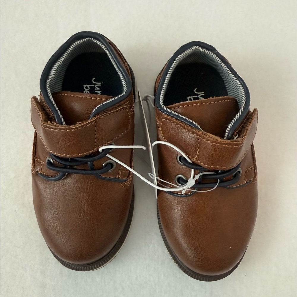 NWT- Cognac Faux Laceup Boys Toddler Portocognac Size 5 Shoes